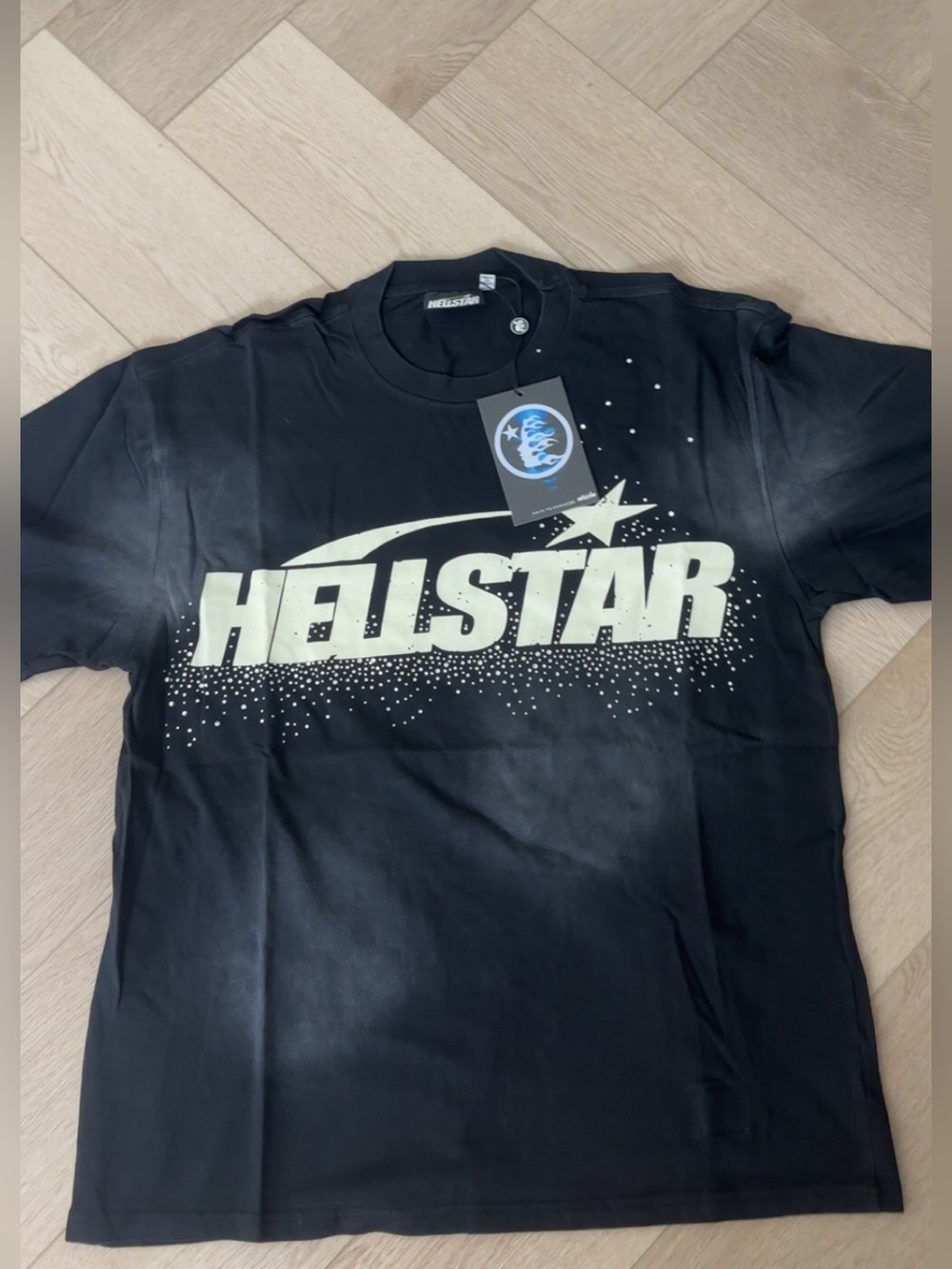 Hellstar Studios "Future" T-Shirt Vintage Black / Faded Wash (Brand New w/ Tags)